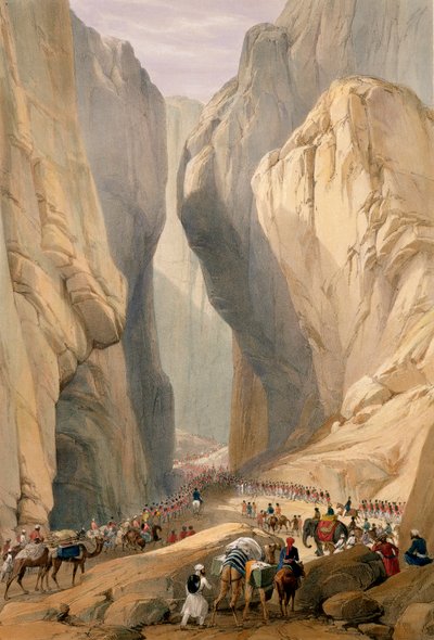 Entrance to the Bolan Pass from Dadur, from 